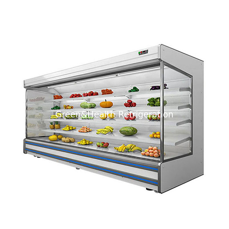 Màn đêm Multideck Open Chiller Siêu thị giới thiệu cho thức uống và sữa chua