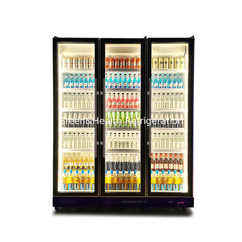 Swing Door Liquor Drinks Display Freezer với chất làm lạnh R290 và kính E thấp