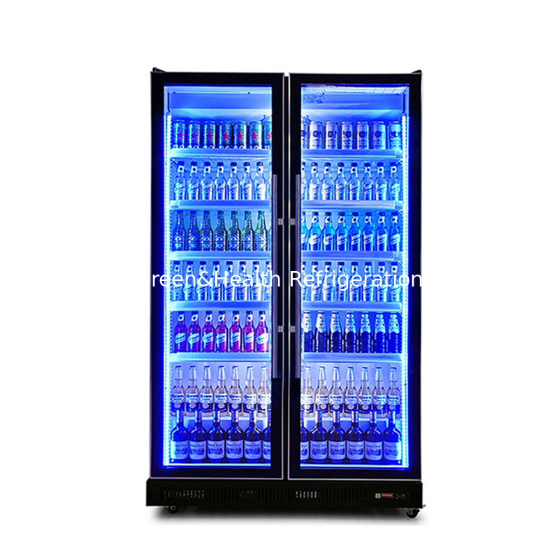 Swing Door Liquor Drinks Display Freezer với chất làm lạnh R290 và kính E thấp