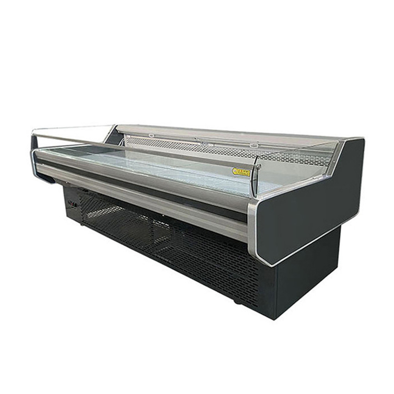 Tủ lạnh lớn -2 ~ 8oC Điện thoại di động Đồ xách mang thịt Deli hiển thị mở tủ đông