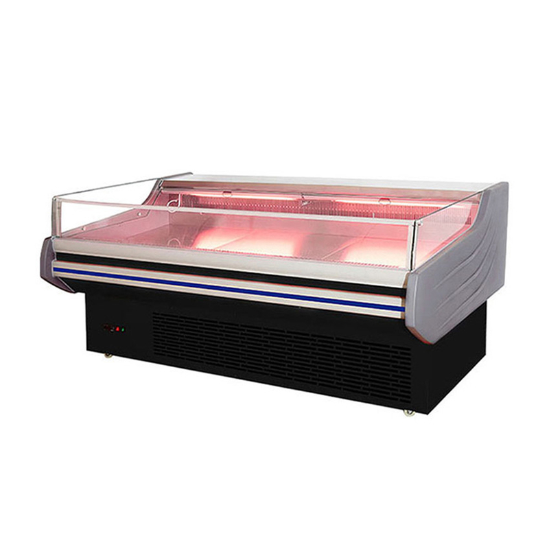 Tủ lạnh lớn -2 ~ 8oC Điện thoại di động Đồ xách mang thịt Deli hiển thị mở tủ đông