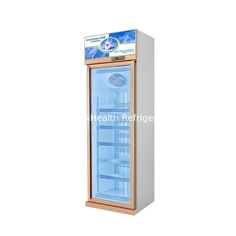 Phòng trưng bày đồ uống có 2 cửa kính có thể di chuyển được với hệ thống làm nóng cầu chì rã đông Tủ trưng bày tủ đông cứng
