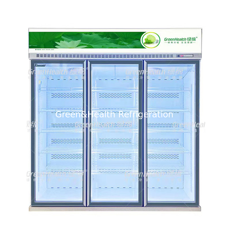 Tiếp thị siêu thị nâng cao tùy chỉnh 5 lớp máy lạnh với quạt làm mát và đơn vị nén Cubigel