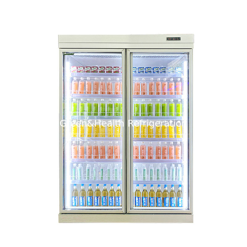 5 lớp điều chỉnh kệ cửa kính đồ uống máy lạnh với quạt làm mát và bộ điều khiển kỹ thuật số