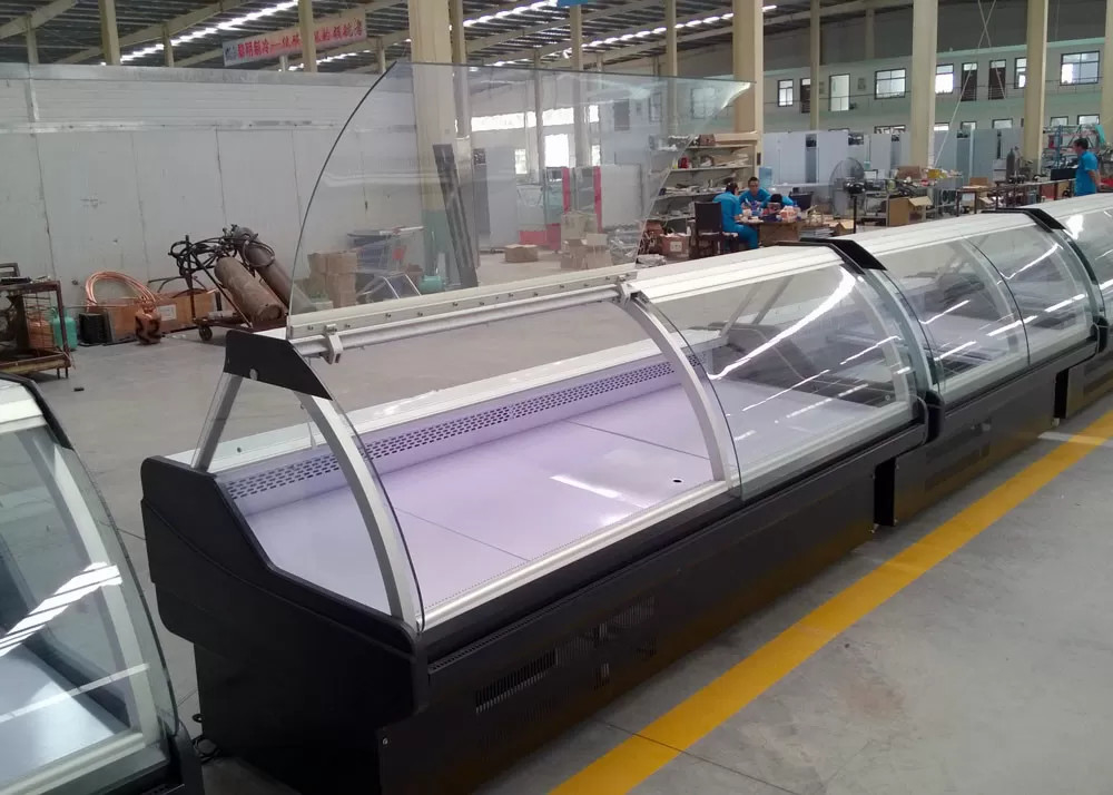 Plug-In System Deli Display Tủ lạnh Thịt Display Cooler Case For Shop