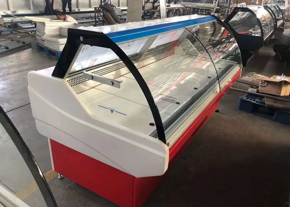 Plug-In System Deli Display Tủ lạnh Thịt Display Cooler Case For Shop