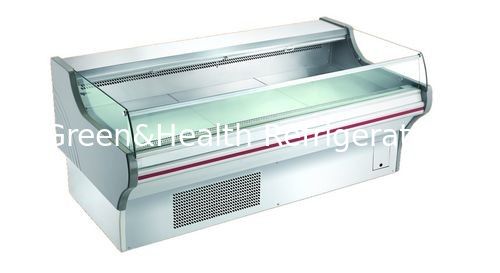 800L Stainless Steel Horizontal Open Display Freezer cho máy lạnh thịt Tủ đông thương mại