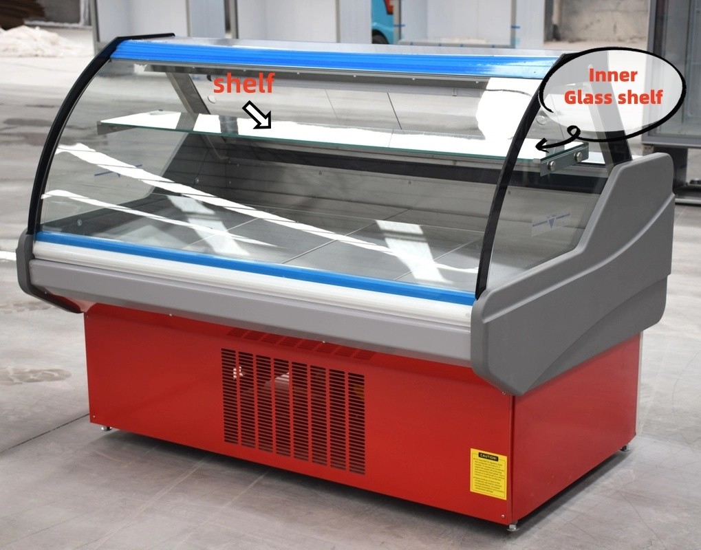 Dịch vụ thực phẩm bận rộn Deli Display Tủ lạnh để trình bày và lưu trữ thực phẩm