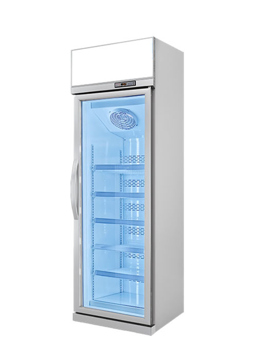 Factory Outlet Upward Unit Vertical With Lighting Glass Door Freezer Display Cabinet Tủ lạnh