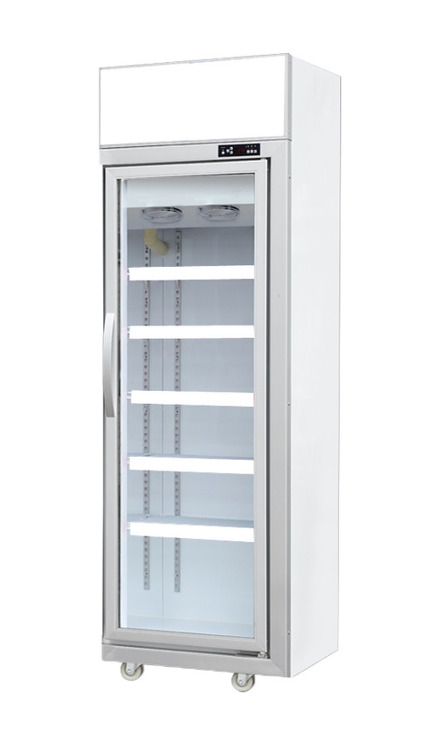 Factory Outlet Upward Unit Vertical With Lighting Glass Door Freezer Display Cabinet Tủ lạnh