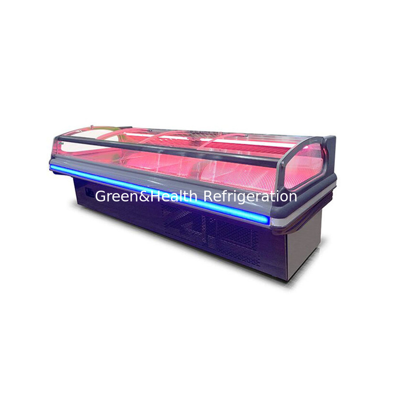 Các cửa hàng thịt / siêu thị Tủ lạnh với đèn LED để lưu trữ thịt tươi