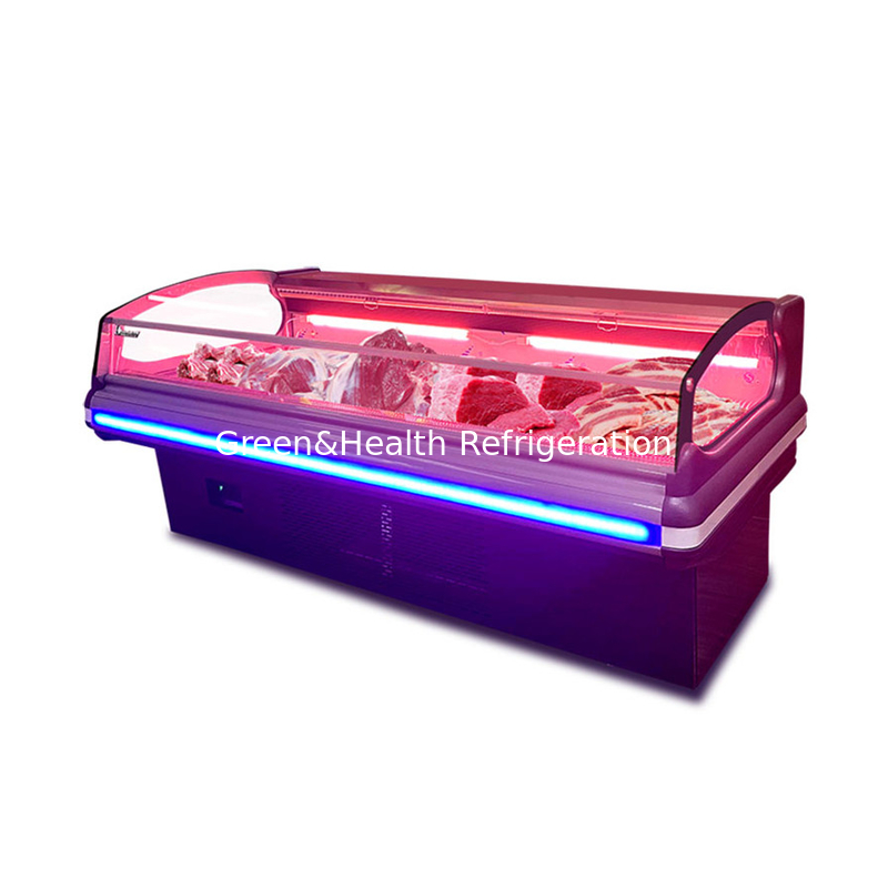 Các cửa hàng thịt / siêu thị Tủ lạnh với đèn LED để lưu trữ thịt tươi