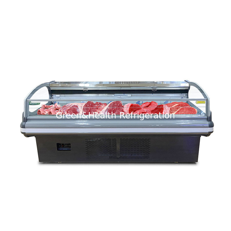 Các cửa hàng thịt / siêu thị Tủ lạnh với đèn LED để lưu trữ thịt tươi