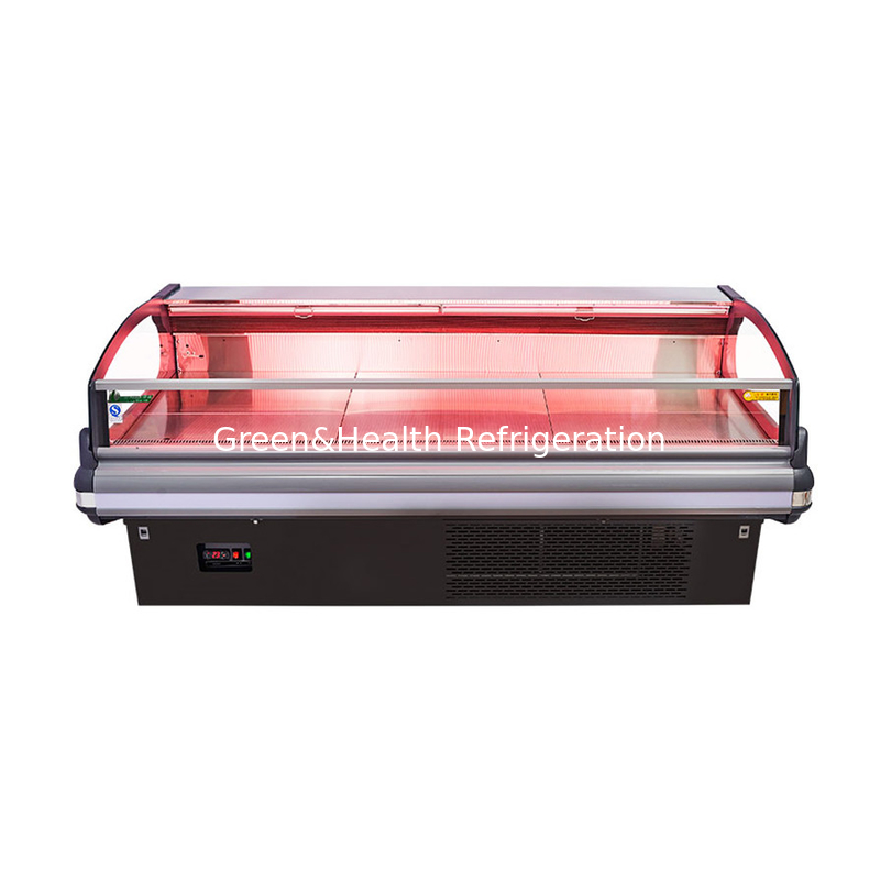 Các cửa hàng thịt / siêu thị Tủ lạnh với đèn LED để lưu trữ thịt tươi