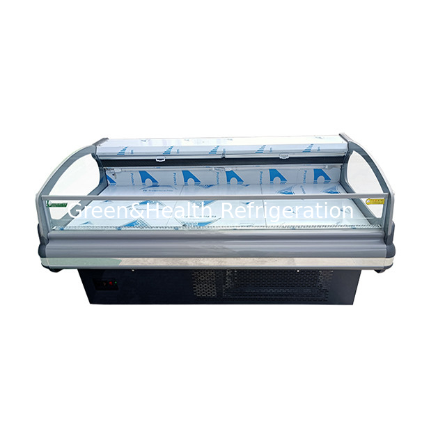 Châu Âu cong kính hình cong bán mở Cung cấp thịt tươi