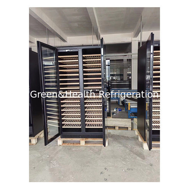 Giấy chứng nhận ETL Cửa đơn/đôi Cửa gỗ sồi Cửa kính Tủ đông bảo quản rượu vang đỏ