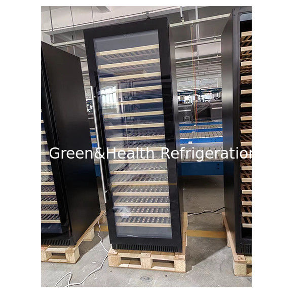 Giấy chứng nhận ETL Cửa đơn/đôi Cửa gỗ sồi Cửa kính Tủ đông bảo quản rượu vang đỏ