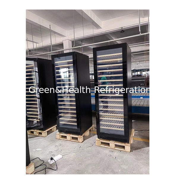 Giấy chứng nhận ETL Cửa đơn/đôi Cửa gỗ sồi Cửa kính Tủ đông bảo quản rượu vang đỏ