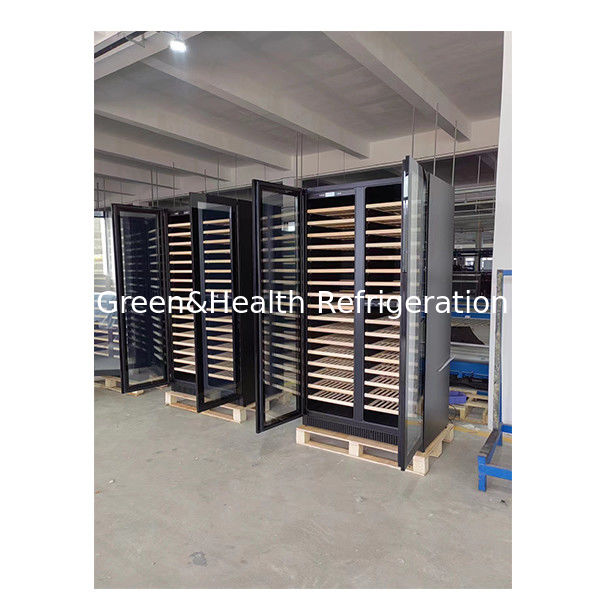 Giấy chứng nhận ETL Cửa đơn/đôi Cửa gỗ sồi Cửa kính Tủ đông bảo quản rượu vang đỏ