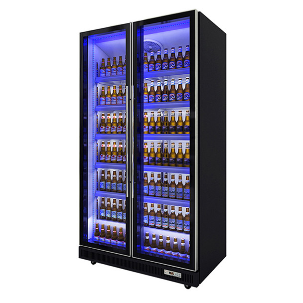 2/3 Cửa Nhiều màu sắc thay đổi đồ uống đồ uống có cồn Tủ trưng bày lạnh