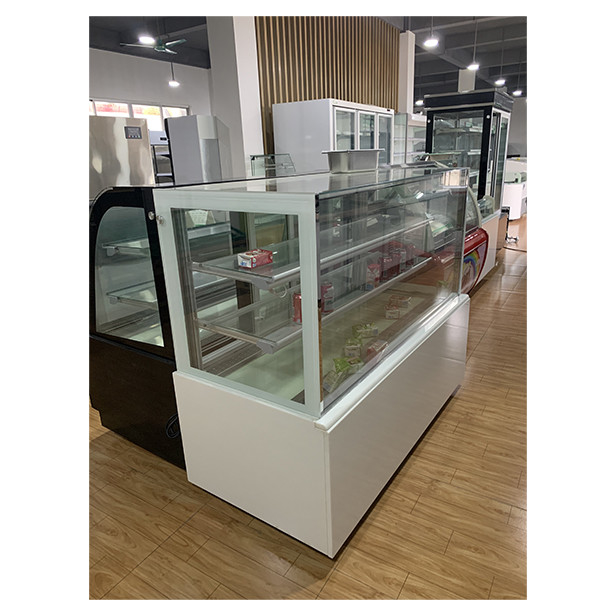 Nhiều lớp kính trong suốt cửa hàng bánh sử dụng lưu trữ hiển thị bánh hiển thị tủ đông