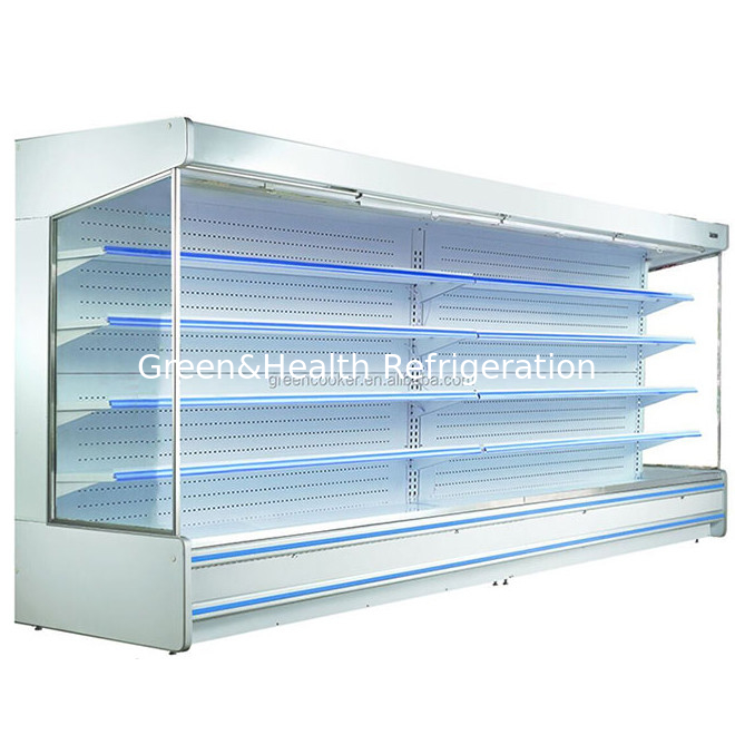 Thương mại đa chức năng mở rèm trái cây / rau / sữa Lưu trữ hiển thị Không khí rèm tủ đông lạnh