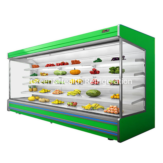 Thương mại đa chức năng mở rèm trái cây / rau / sữa Lưu trữ hiển thị Không khí rèm tủ đông lạnh
