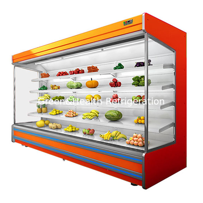 Thương mại đa chức năng mở rèm trái cây / rau / sữa Lưu trữ hiển thị Không khí rèm tủ đông lạnh
