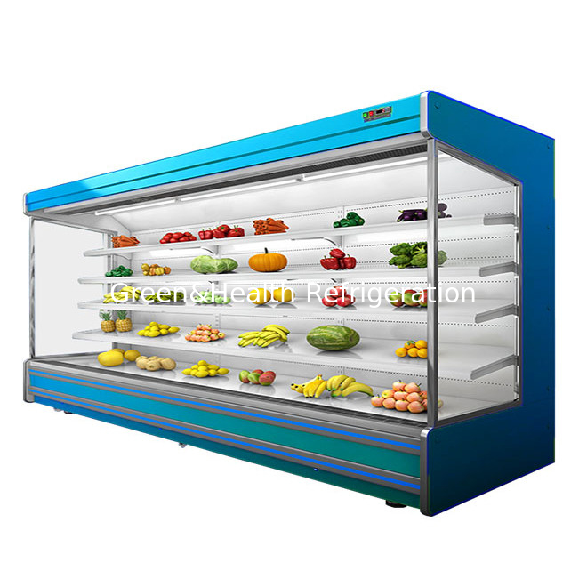 Thương mại đa chức năng mở rèm trái cây / rau / sữa Lưu trữ hiển thị Không khí rèm tủ đông lạnh