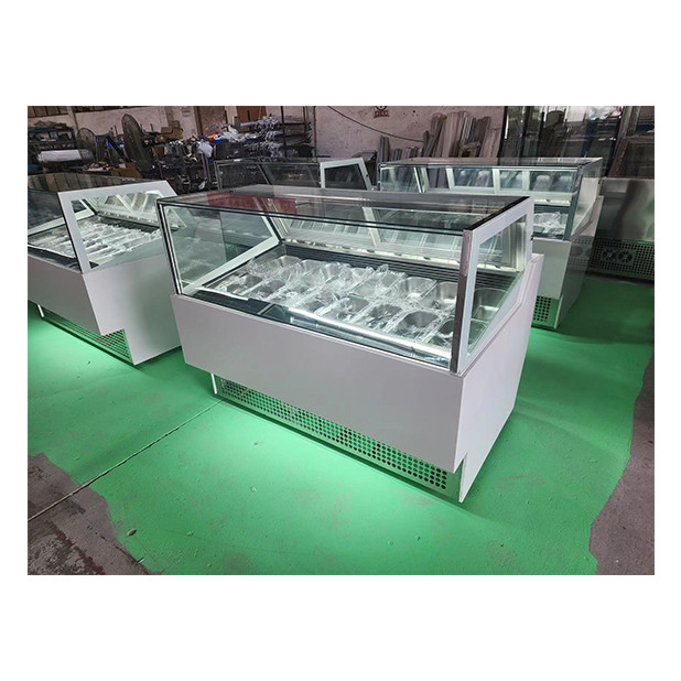 Các cửa hàng kem / cửa hàng tiện lợi sử dụng thép không gỉ thủy tinh thương mại