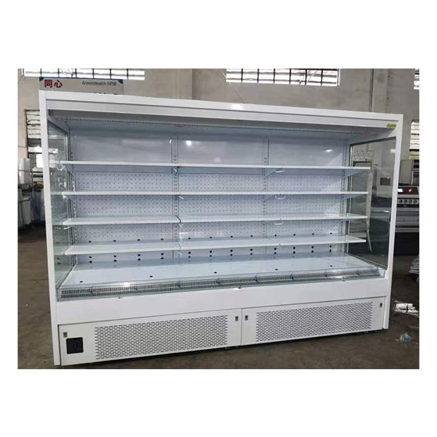 Chất lượng cao thương mại góc phải năm lớp kệ mở Cung cấp thực phẩm Không khí rèm tủ tủ đông