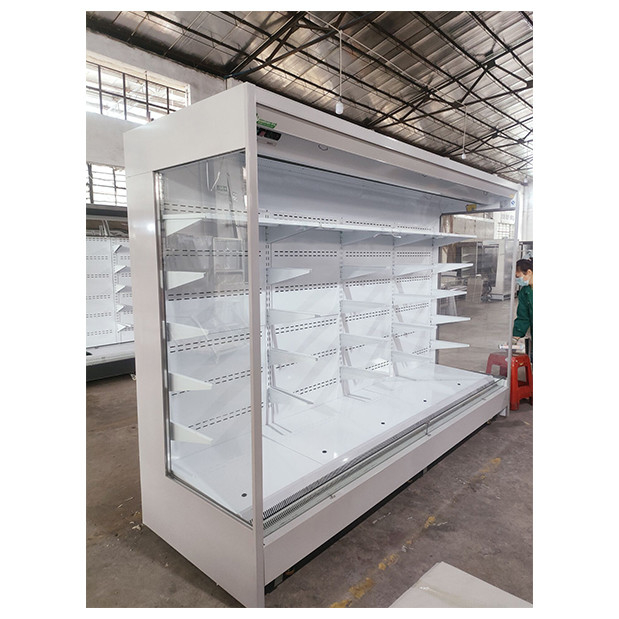 Chất lượng cao thương mại góc phải năm lớp kệ mở Cung cấp thực phẩm Không khí rèm tủ tủ đông