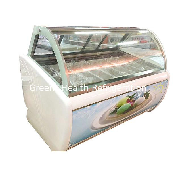 Cửa hàng kem / Cửa hàng tiện lợi / Cửa hàng sử dụng phong cách và thanh lịch Cửa hàng bảo quản kem Cung điện lạnh kem