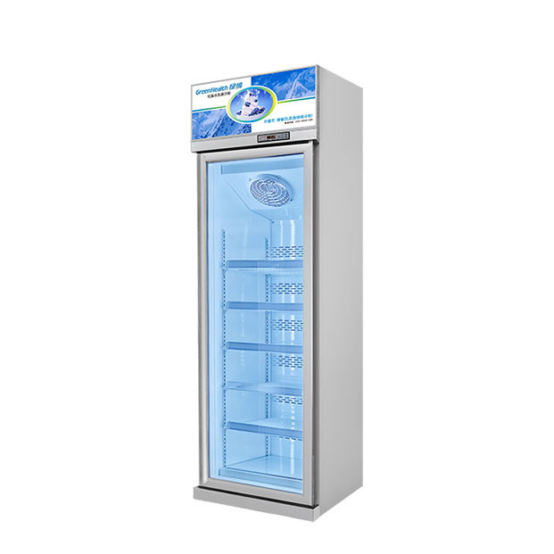 Tiếp thị thương mại siêu thị / cửa hàng với một cửa kính được trang bị tủ lạnh hiển thị đông lạnh