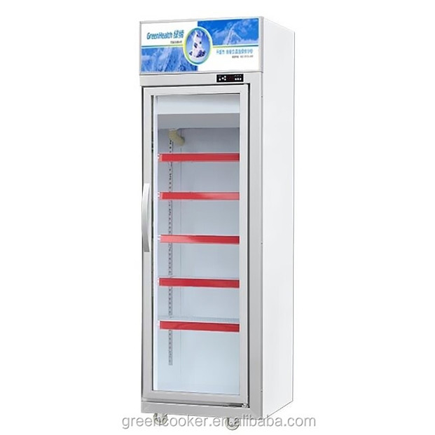 Tiếp thị thương mại siêu thị / cửa hàng với một cửa kính được trang bị tủ lạnh hiển thị đông lạnh