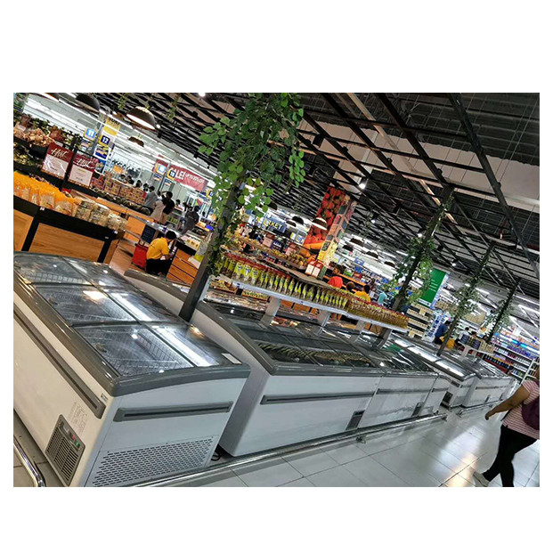 Tủ đông ngang thương mại/bộ chứa thịt