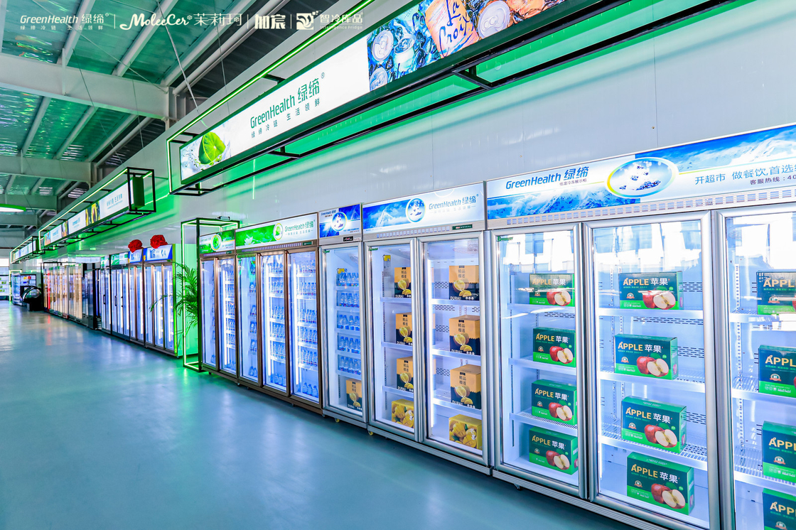 Tủ lạnh đồ uống thương mại cửa kính hiển thị tủ lạnh cho quán bar, đồ uống tủ lạnh bán hàng
