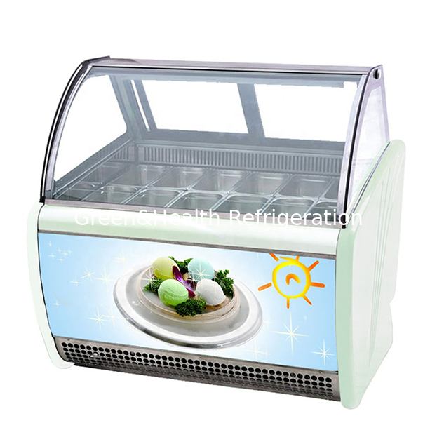 Cửa hàng tiện lợi/Cửa hàng thương mại nhiều đĩa kem tủ lạnh lưu trữ hiển thị tủ đông