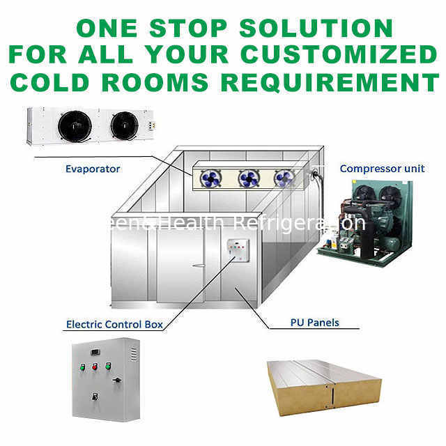 Thiết kế mô-đun Đi bộ trong phòng Pu Panel Cold Storage Cooler Tủ lạnh Kho hàng bán