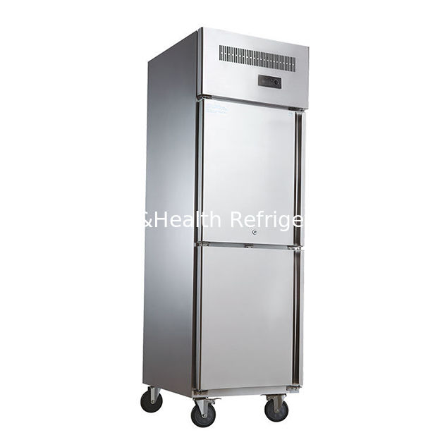 Tủ đông đứng nhà bếp bằng thép không gỉ thương mại với chiều dài 1480mm và động cơ quạt làm mát động