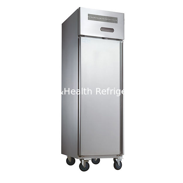 Tủ đông đứng nhà bếp bằng thép không gỉ thương mại với chiều dài 1480mm và động cơ quạt làm mát động