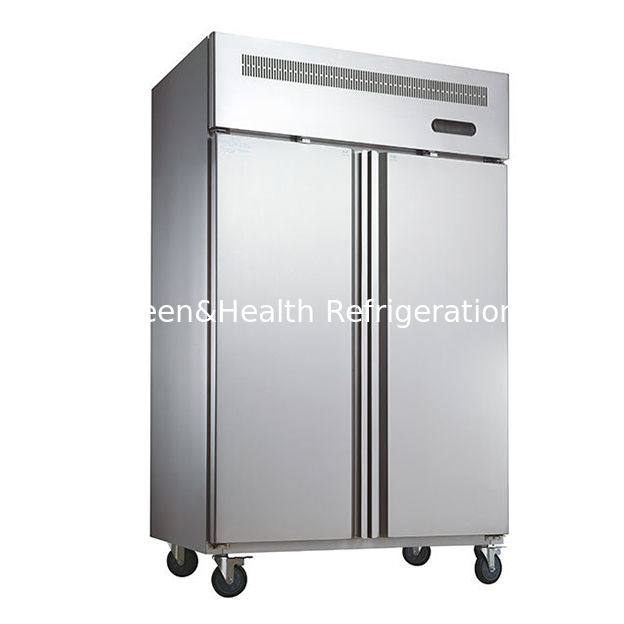 Tủ đông đứng nhà bếp bằng thép không gỉ thương mại với chiều dài 1480mm và động cơ quạt làm mát động