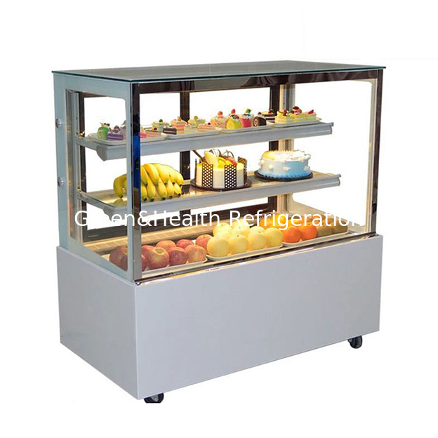 Nhà máy bán trực tiếp kính trong suốt góc phải thép không gỉ bánh lạnh màn hình đông lạnh