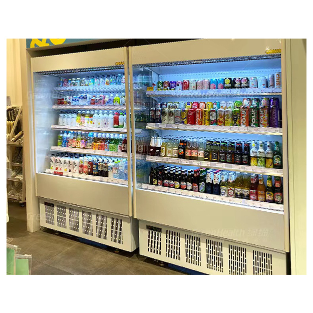 Tủ lạnh kiểu mở nhỏ để lưu trữ và trưng bày trái cây / rau trong các cửa hàng tiện lợi / siêu thị
