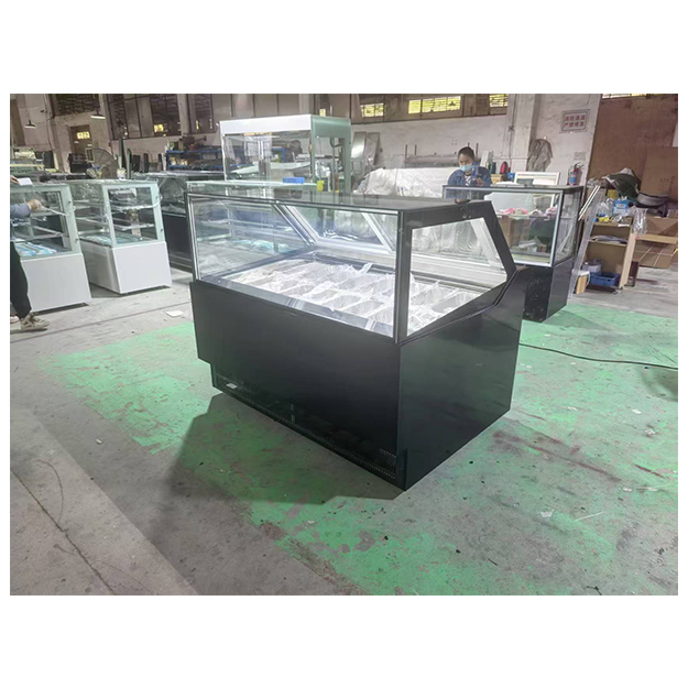 Các cửa hàng kem / siêu thị sử dụng tủ lạnh lưu trữ để trưng bày tủ lạnh trưng bày kem
