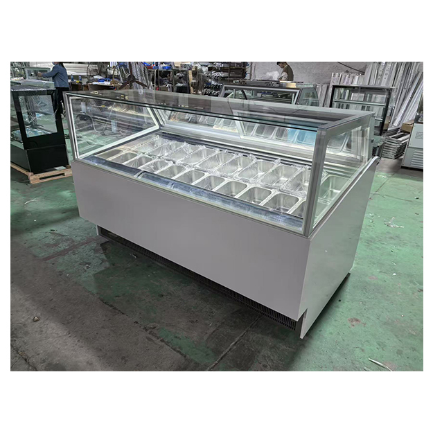 Các cửa hàng kem / siêu thị sử dụng tủ lạnh lưu trữ để trưng bày tủ lạnh trưng bày kem
