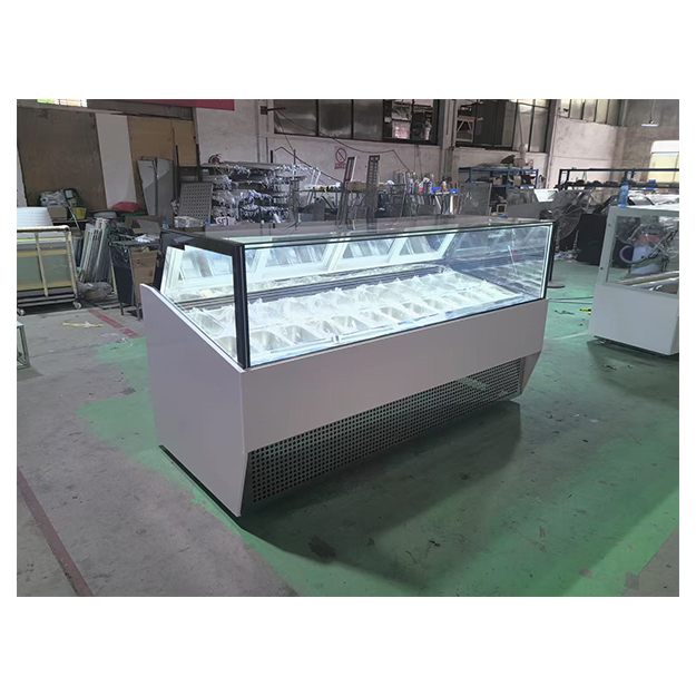 Các cửa hàng kem / siêu thị sử dụng tủ lạnh lưu trữ để trưng bày tủ lạnh trưng bày kem