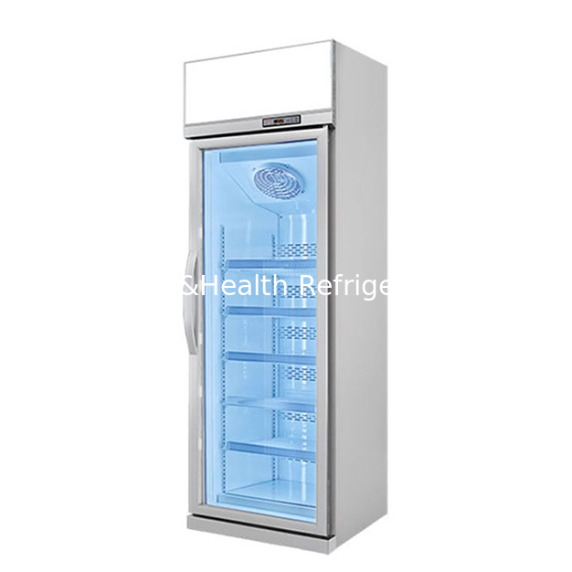 Siêu thị / cửa hàng cửa sổ kính tháo sương duy nhất Tủ đông lưu trữ Tủ đông hiển thị