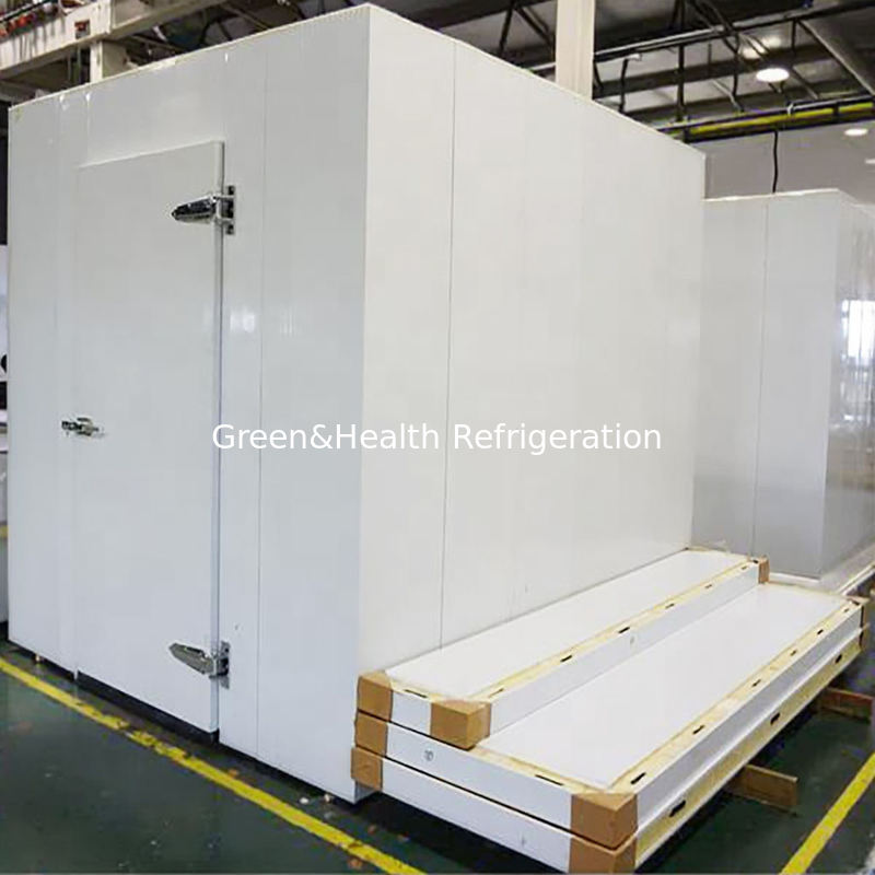 Quảng Châu tùy chỉnh đi bộ trong tủ lạnh phòng lưu trữ lạnh đơn vị cho chế biến thịt thịt.