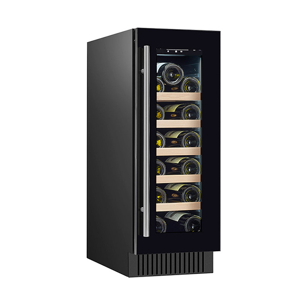 Giấy chứng nhận ETL Cửa thẳng đứng đơn 18 chai rượu vang đỏ Tủ lạnh Tủ lạnh